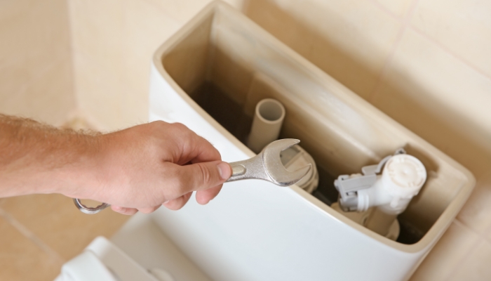 Toilet Repair With Wrench Toilet Repair With Wrench